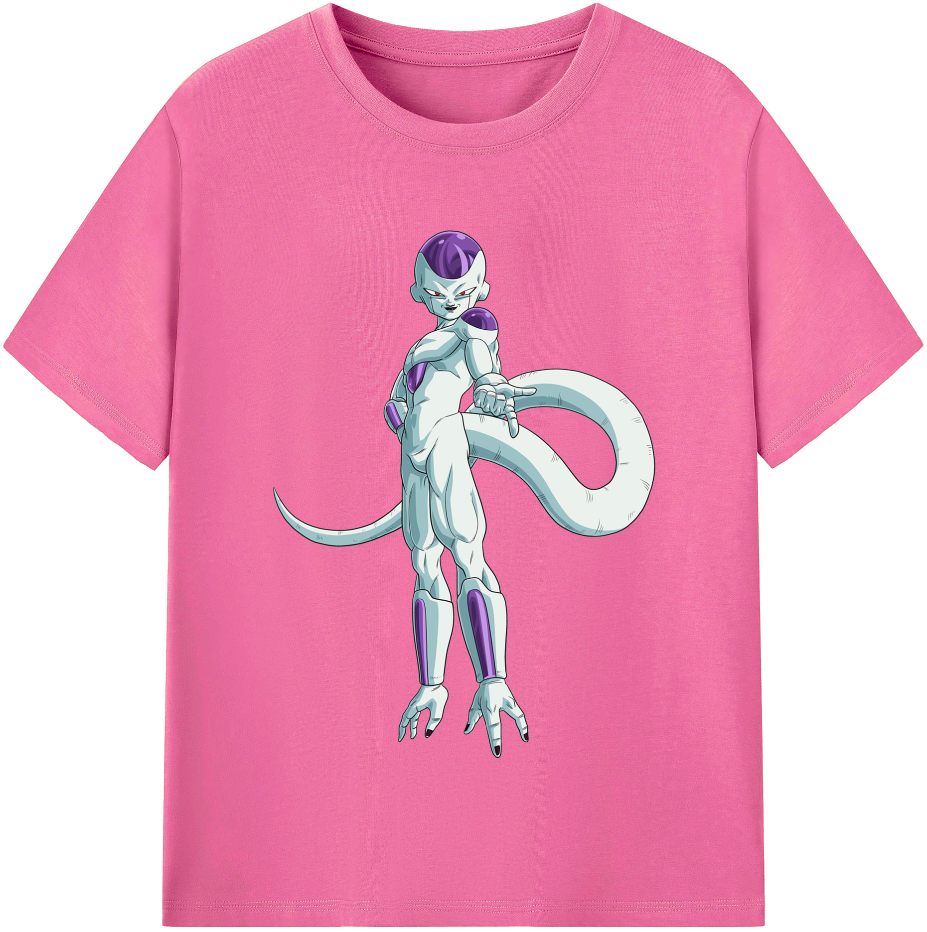 （画像用） ドラゴンボール フリーザ DRAGON BALL Frieza レディースカジュアルプリントTシャツ（綿100％）